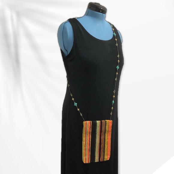 NEW handmade crossbody purse with beaded crystal strap! Good luck motif beads :) - Picture 3 of 7